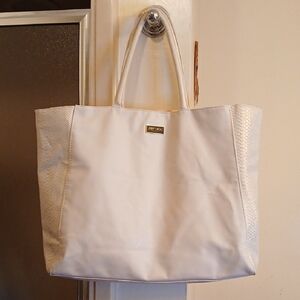 Jimmy Choo‎ Cream/ivory Tote Bag. Sz. 18× 15 In.